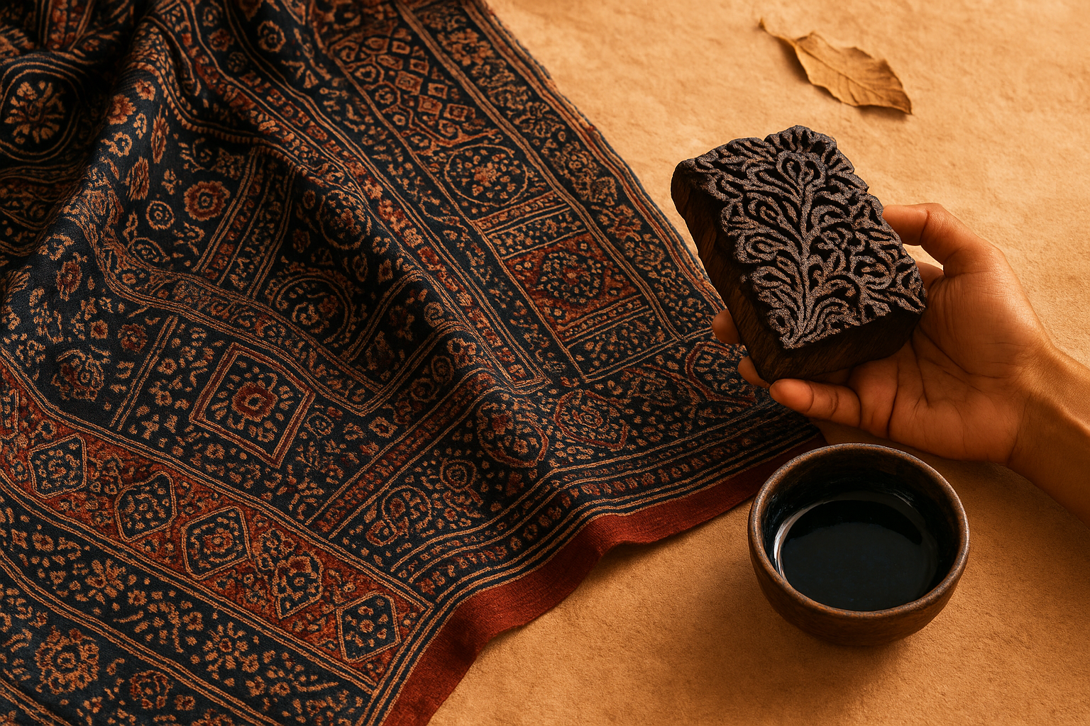 Ajrakh Print Saree: What Is Ajrakh Print? Know the Art Behind the Saree