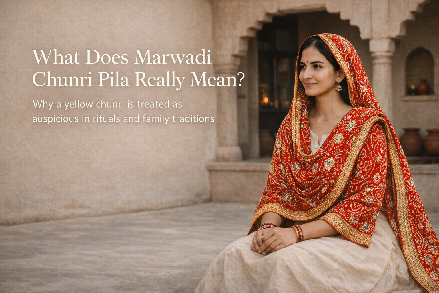 Marwadi Chunri Pila Meaning Rituals and Cultural Roots