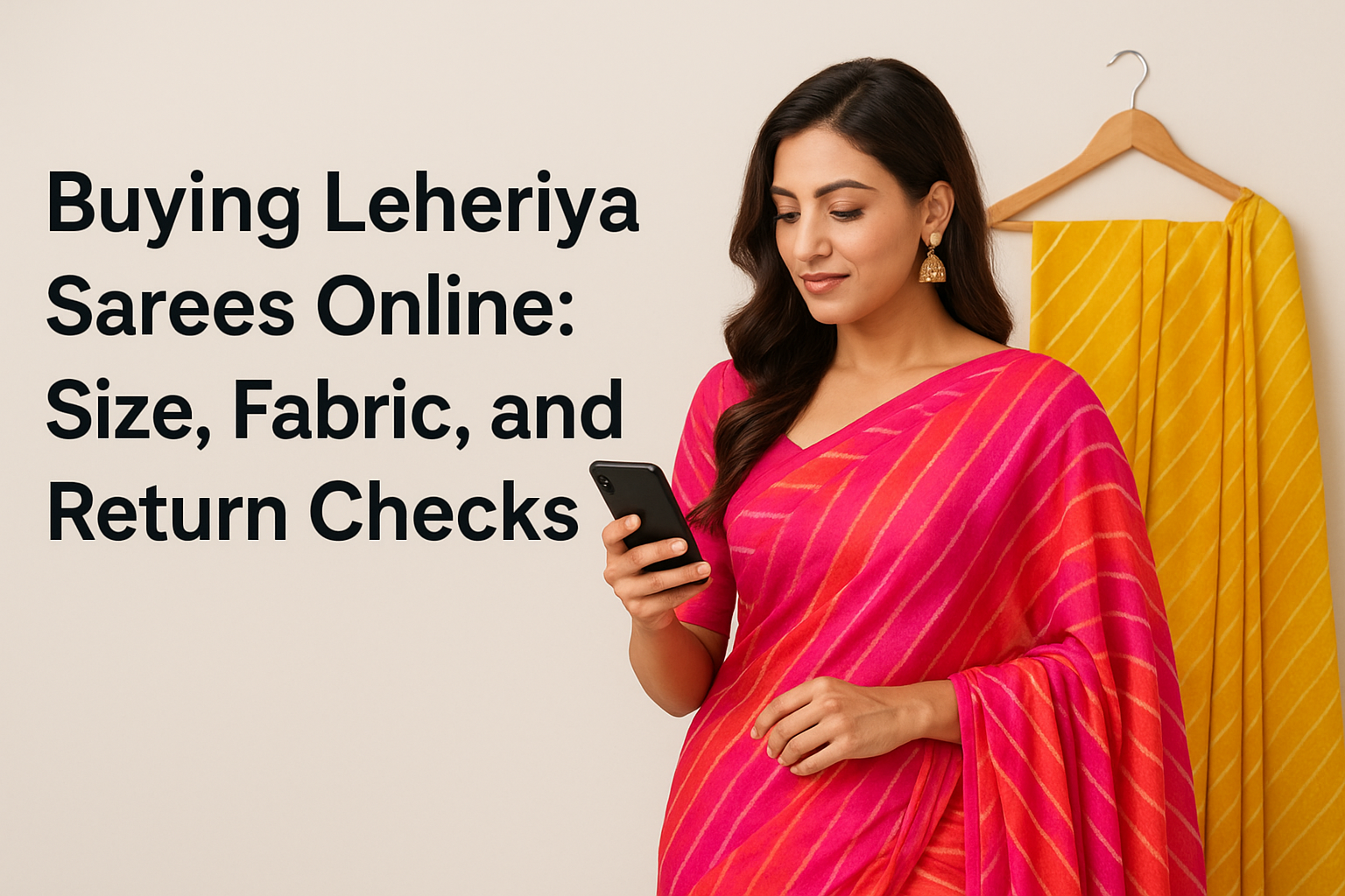 Buying Leheriya Sarees Online: Size, Fabric, and Return Checks