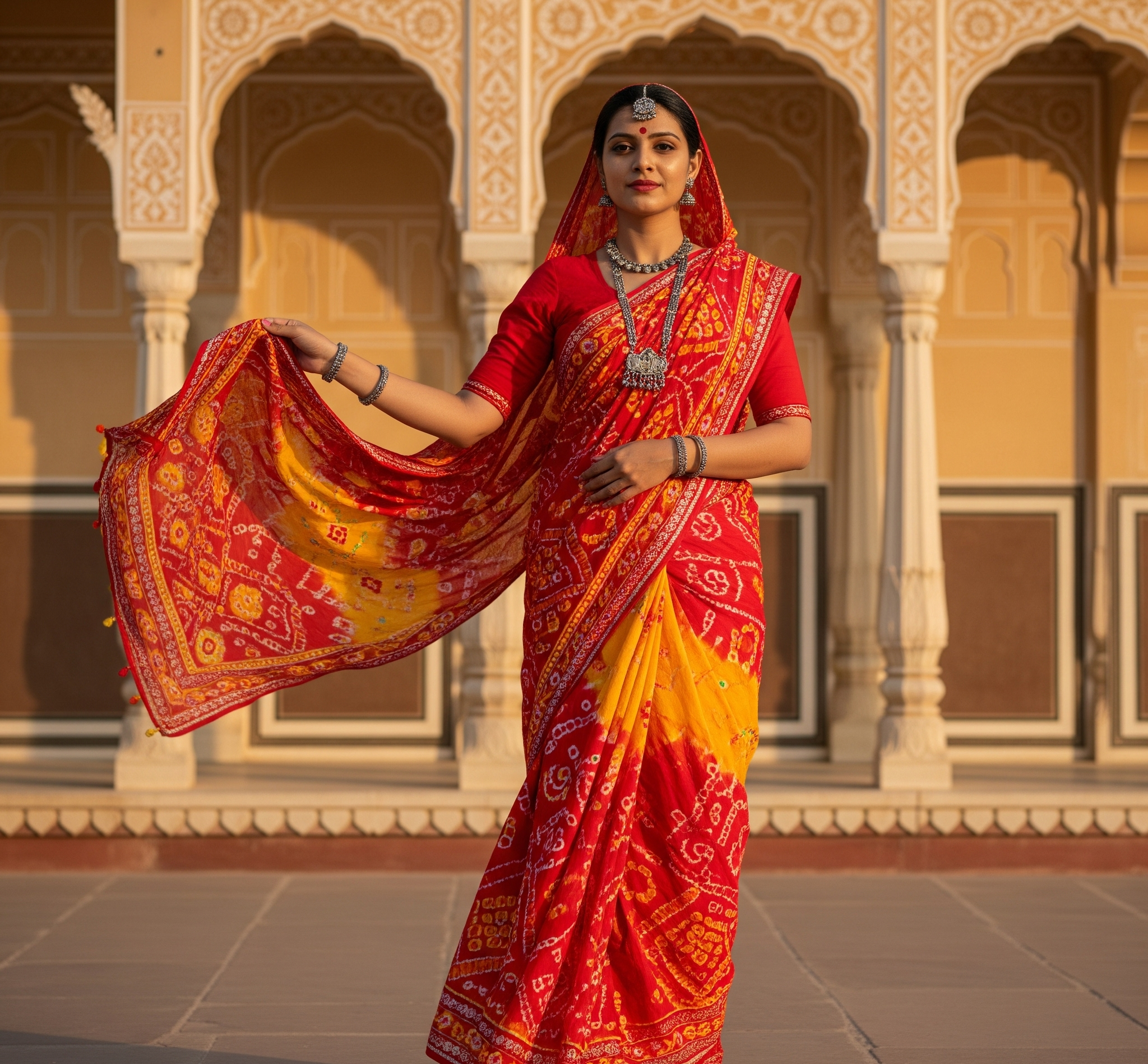 Why Jaipuri Bandhej Sarees Are So Famous – History & Craft Explained