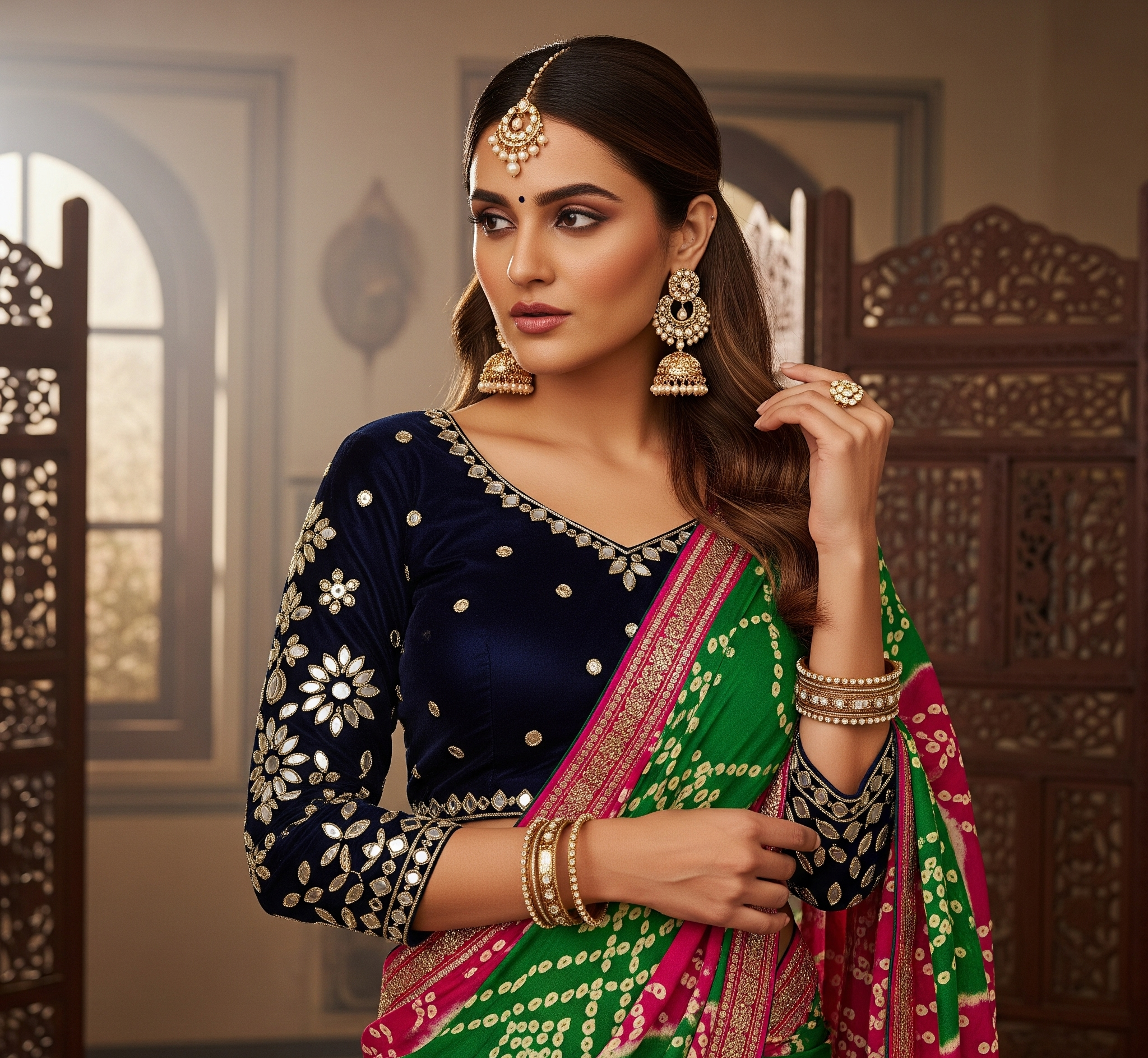 How to Choose the Right Blouse Design for Your Bandhej Saree