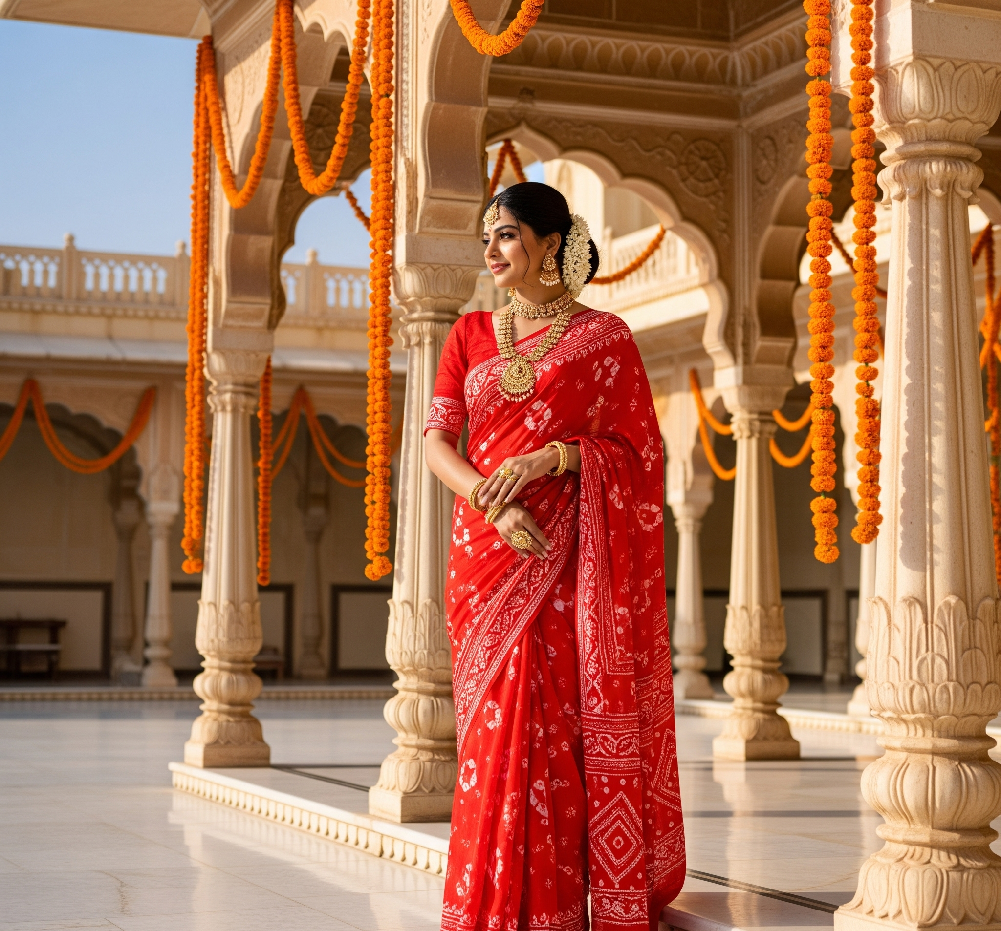 Top 5 Red Bandhej Sarees That Add Bold Elegance to Your Wardrobe