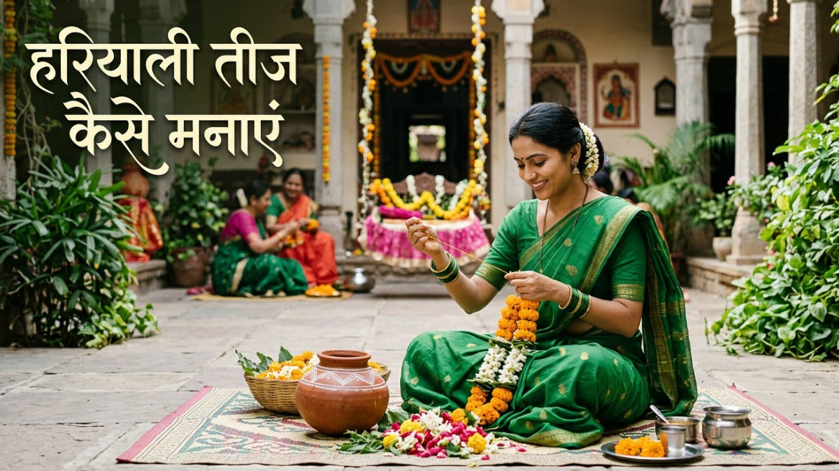 How to Celebrate Hariyali Teej: Simple Ways to Enjoy the Day & Pick the Best Saree for Teej Festival