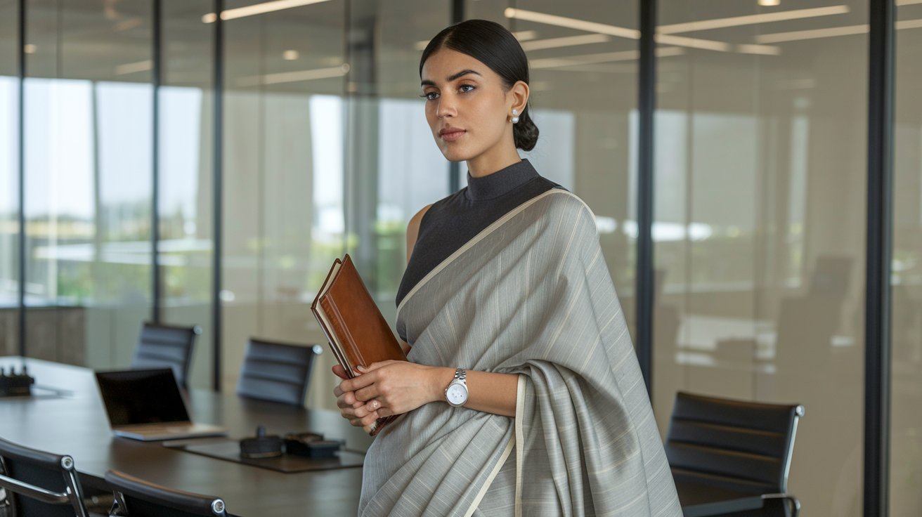 Best Colors for Formal Sarees in Office Environments