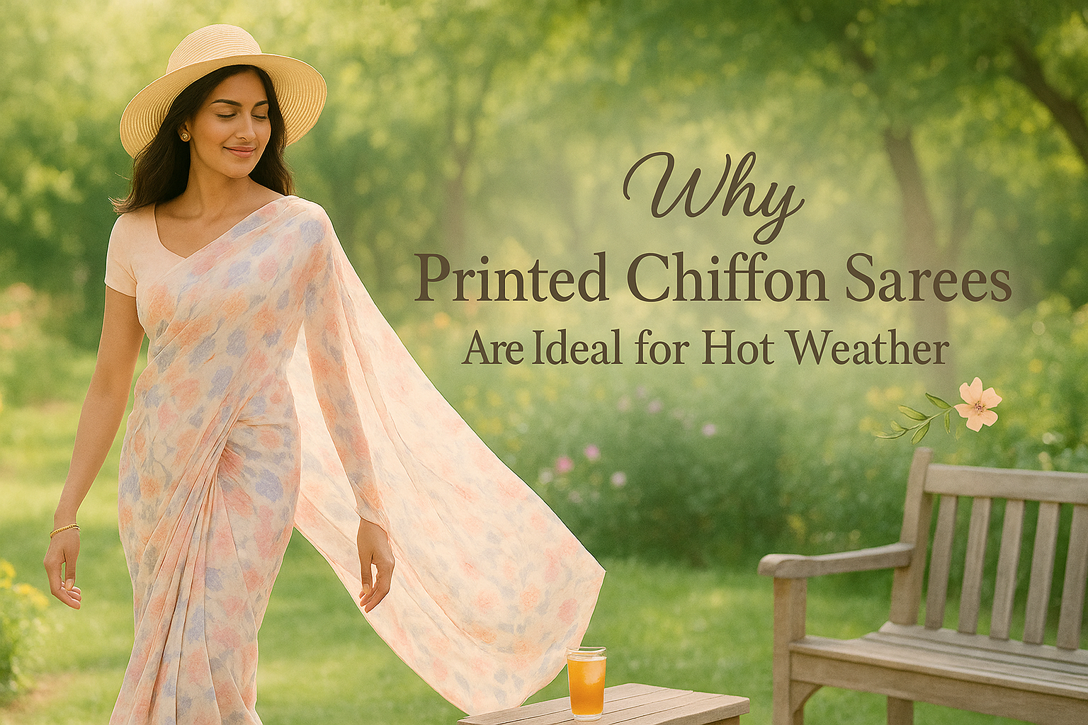 Why Printed Chiffon Sarees Are Ideal for Hot Weather