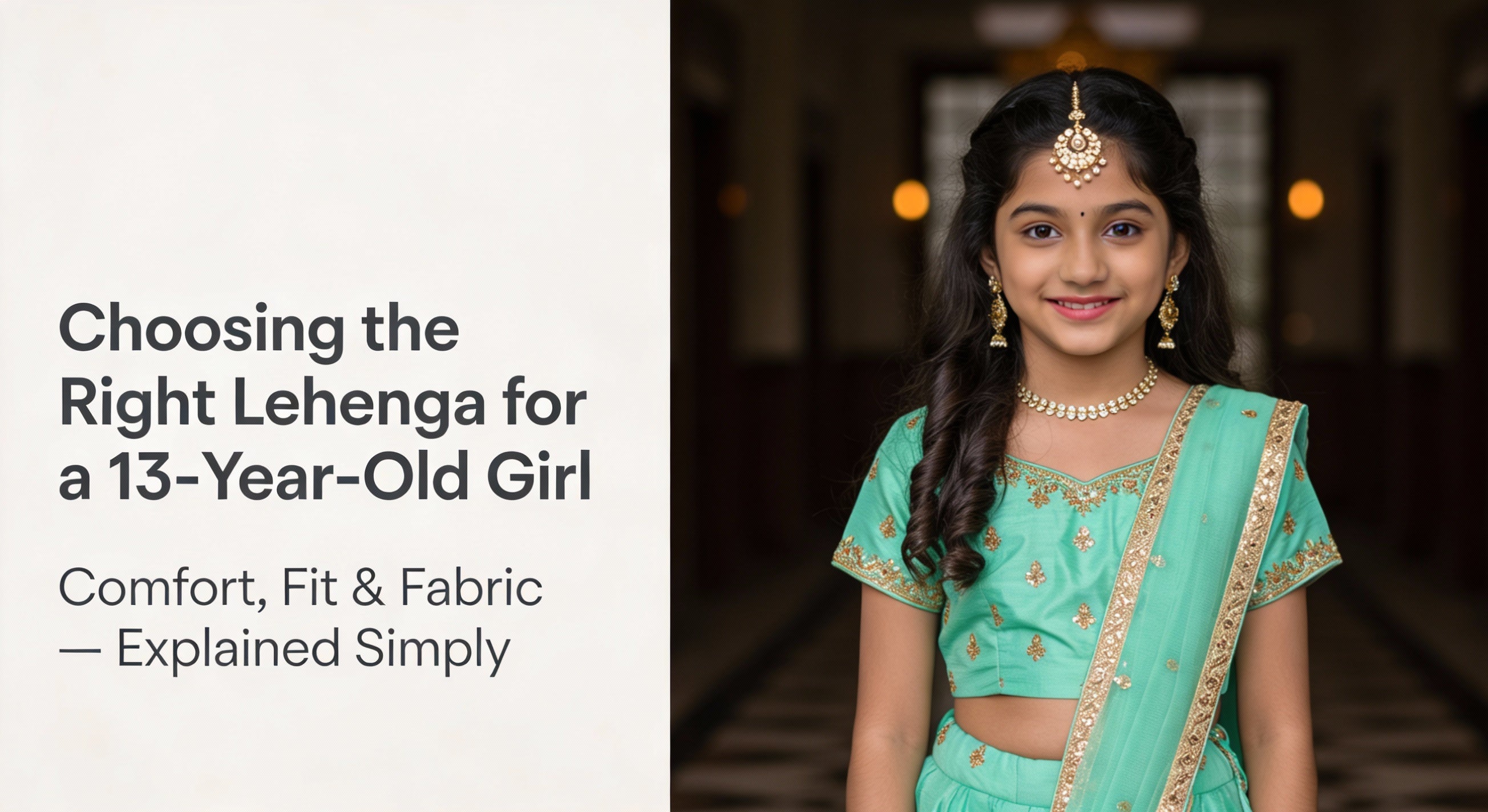 Lehenga for 13 Years Girl Size Comfort and Fabric Guide