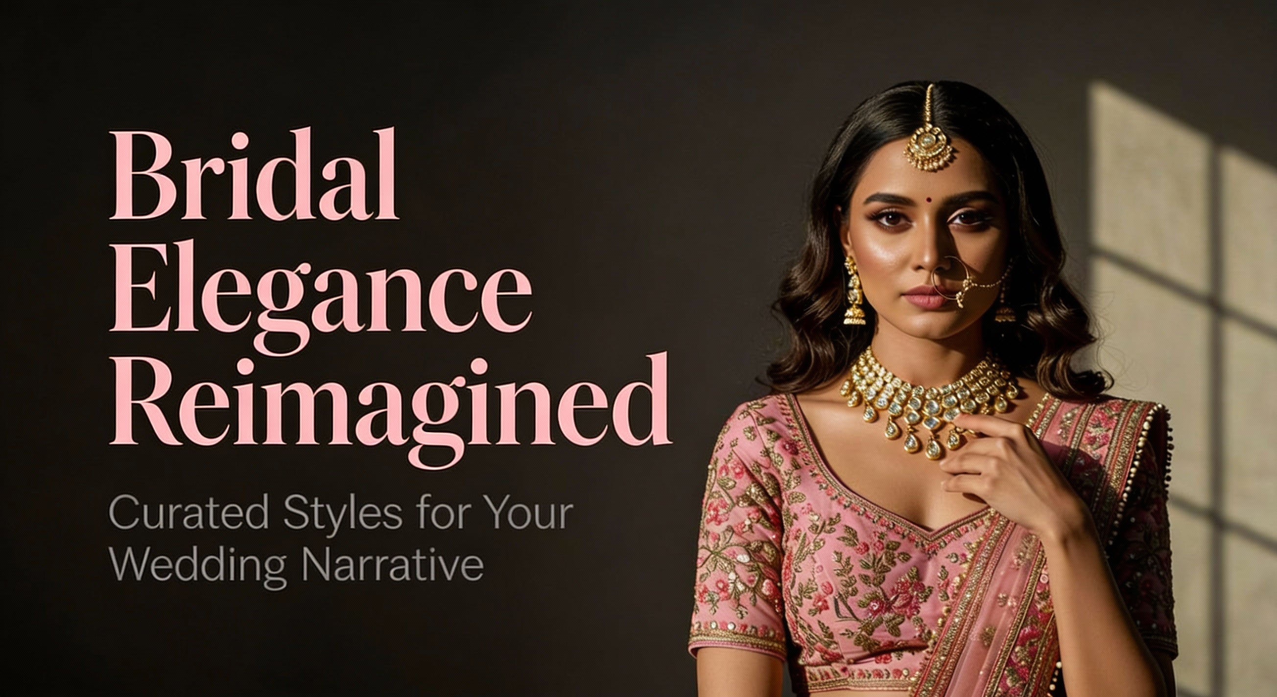 Pink Lehenga Styling for Sangeet and Reception