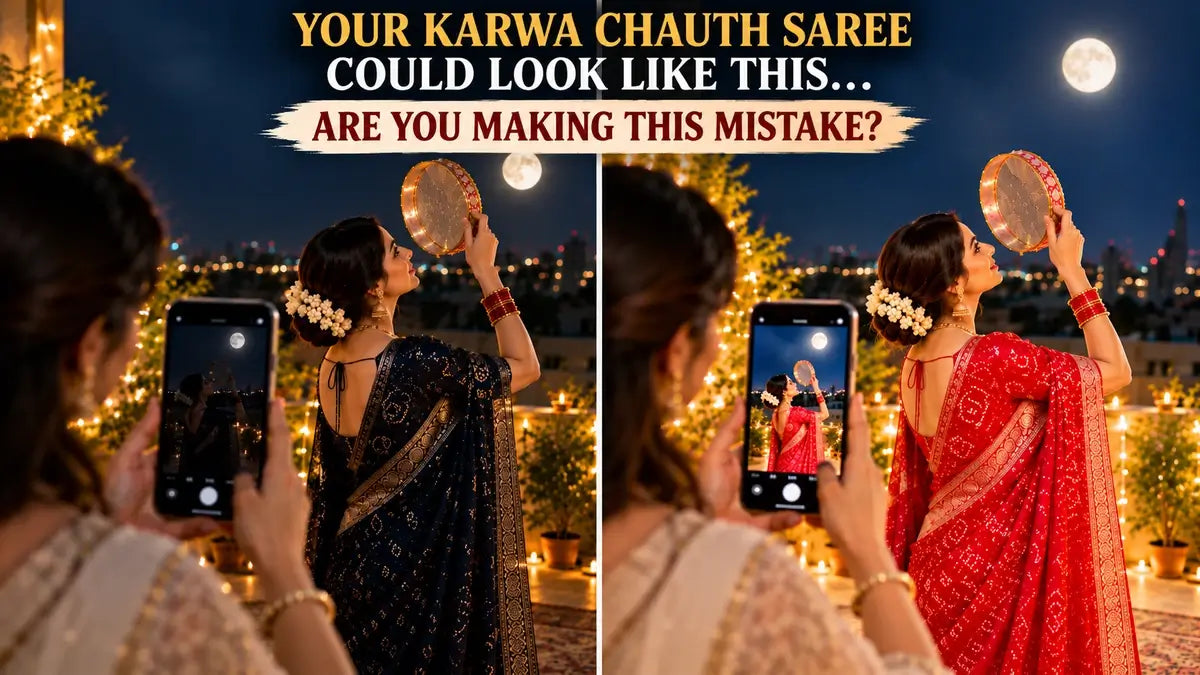 Karwa Chauth Look 2026: Most Women Will Wear This Wrong Colour for Their Moon Photo