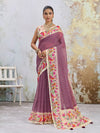 KcPc Traditional Banarasi Style Soft Tussar Silk Saree With Blouse VJT