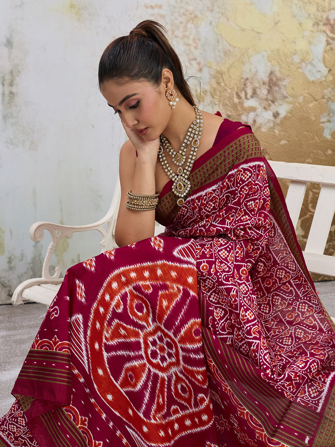 KcPc Premium Cotton Silk Saree with Beautiful Printed Style DesignAPL