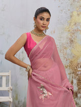 KcPc New Beautiful Chiffon Saree with Rich Gota Work and Royal Appeal