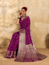Buy Viscos Silk Bandhani Saree With Zari Borderunder 2000