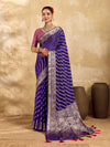 Buy New Pure khaddi Georgette Banarasi Handloom Leheriya Zari Weaving Saree