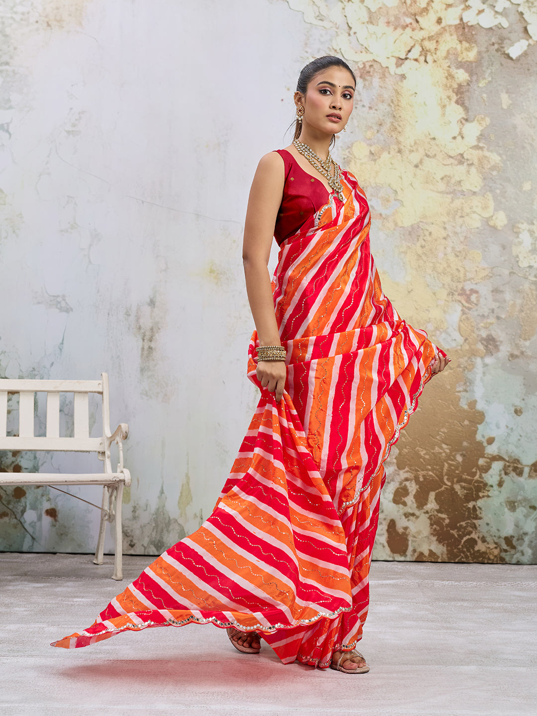 KcPc Premium Silk Saree with Elegant Ethnic Fashion Look