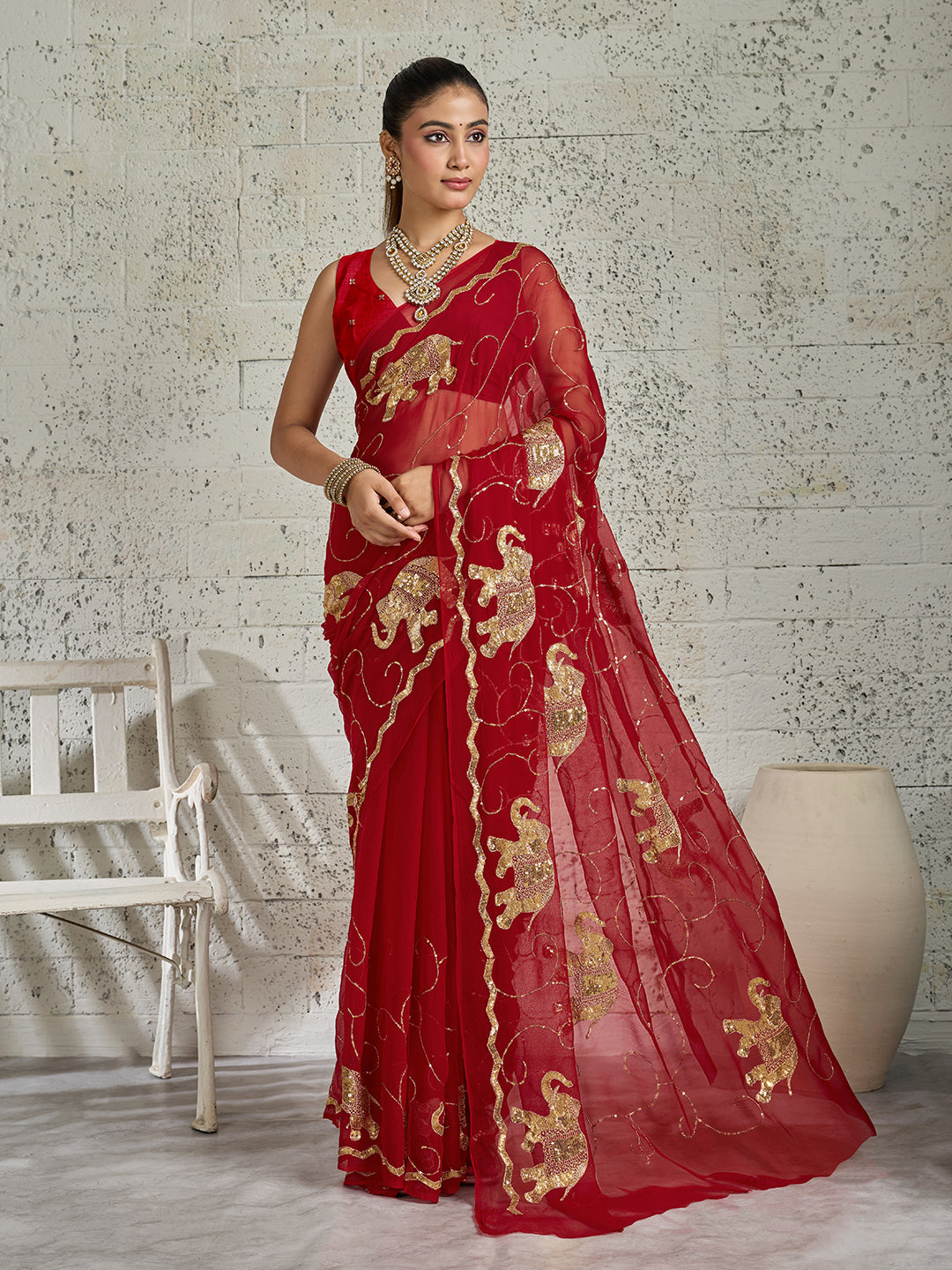 KcPc New Luxury Chiffon Saree Designed for Festive & Traditional OccasionsDWA