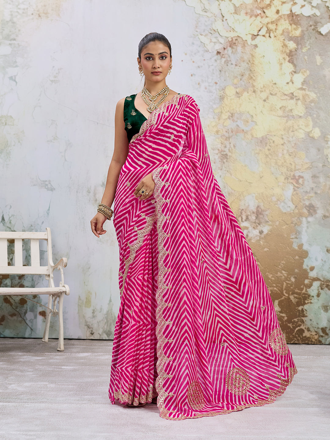 KcPc Royal Festive Wear Saree Crafted in Soft Georgette Fabric PDM