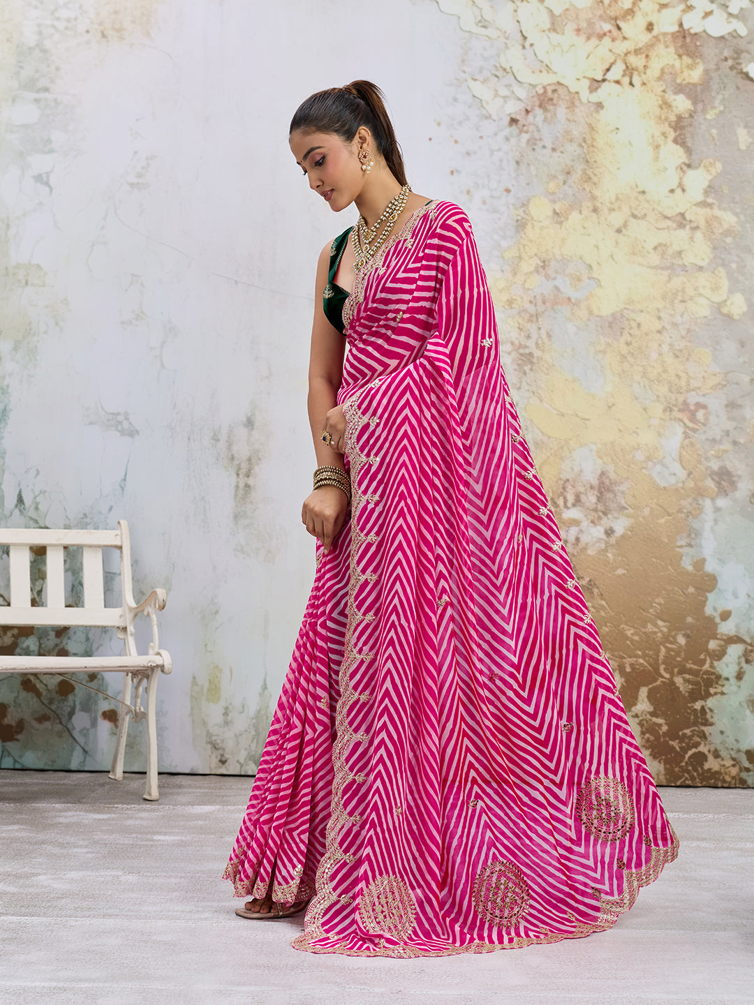KcPc Royal Festive Wear Saree Crafted in Soft Georgette Fabric PDM