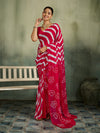 KcPc New Lightweight Chiffon Saree in Leheriya Design Casual WearSUL