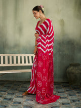 KcPc New Lightweight Chiffon Saree in Leheriya Design Casual WearSUL