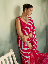 KcPc New Lightweight Chiffon Saree in Leheriya Design Casual WearSUL