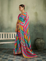 KcPc Premium Leheriya Style Sarees for Festive WearGAN