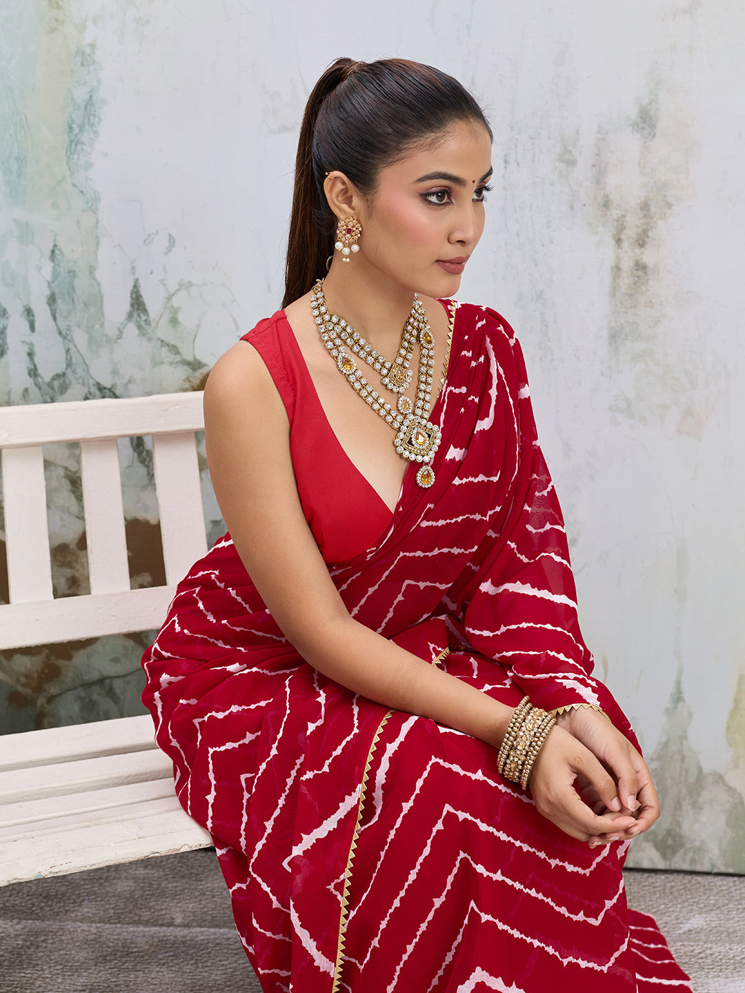 KcPc Beautiful Cotton Silk Zig Zag Saree with Bijiya WorkSRK