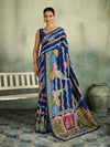 KcPc Pure Silk Kalamkari Saree with Thread WorkBRC