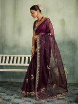 KcPc New Launch Organza Leheriya Style With Gotapatti Work Saree MHS