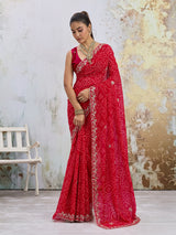 KcPc Traditional Bandhani Sarees for Festive CelebrationsBAL