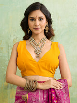 Buy New Royal Bandhani Saree with Elegant Zari Weaving KcPc