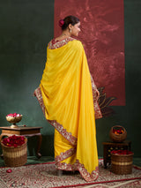KcPc Latest New Chinon Silk Bollywood Style With Sequence Gotapatti Work Saree PDM
