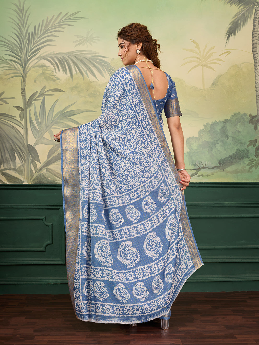 Buy Printed Style With Zari border