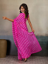 Buy New Chiffon Leheriya Style With Casual Wear Saree