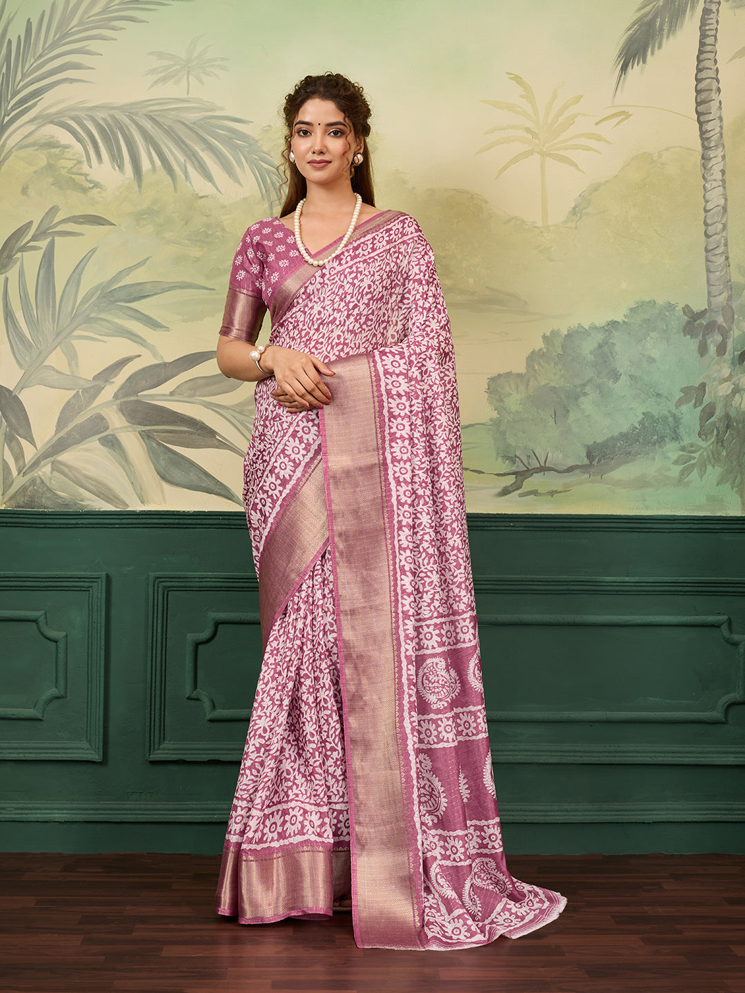 Buy Printed Style With Zari border