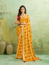KcPc New Casual Wear BandhaniSaree With Zari Lines CHAND