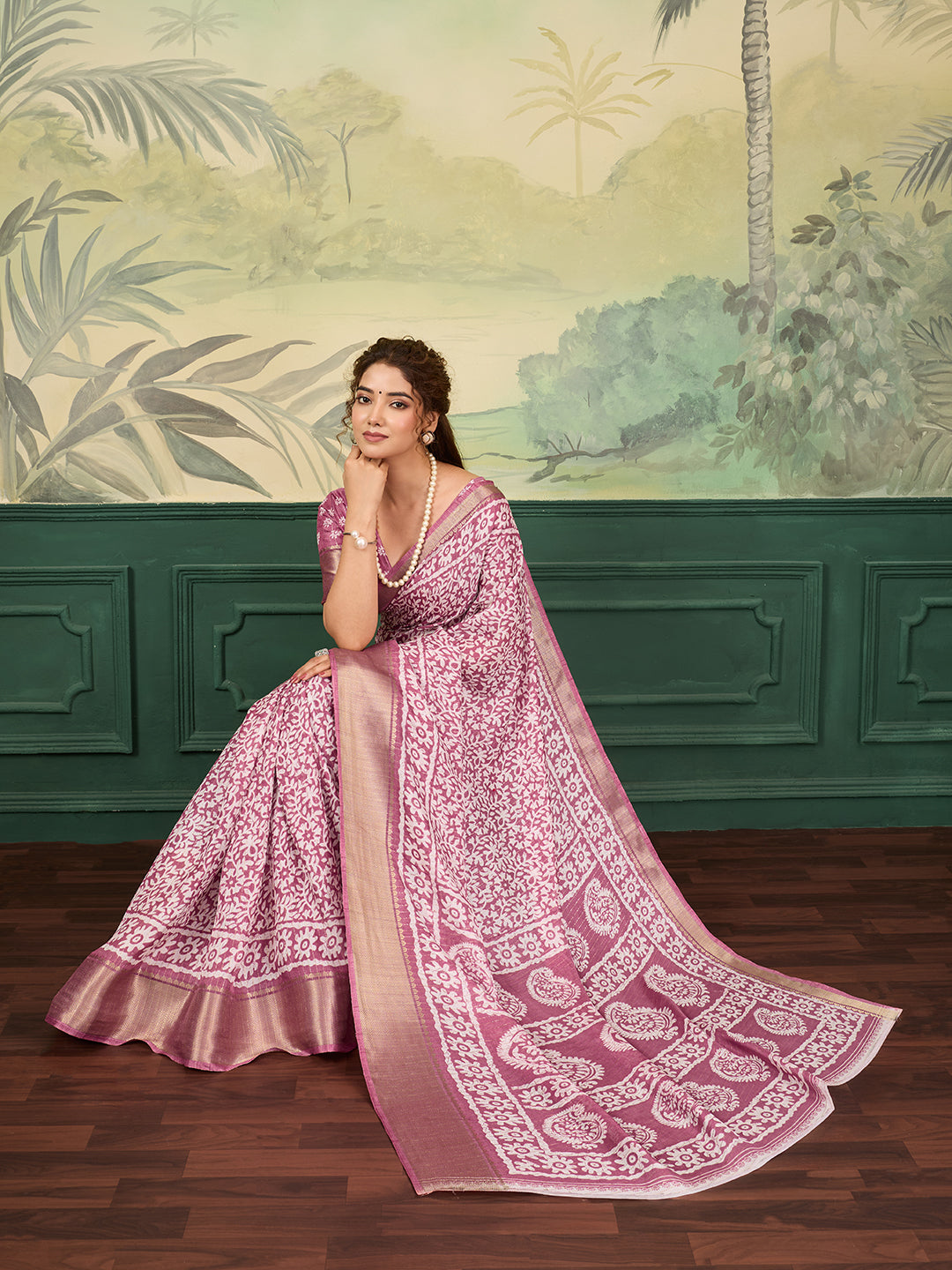 Buy Printed Style With Zari border