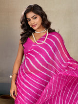 Buy New Chiffon Leheriya Style With Casual Wear Saree
