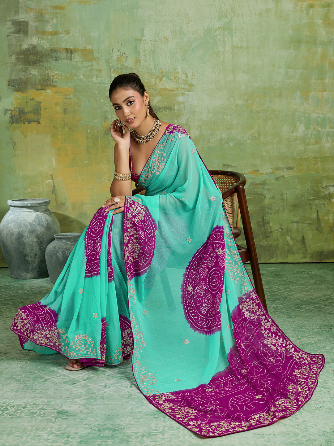 KcPc Luxury Georgette Traditional Style Saree CollectionKDN