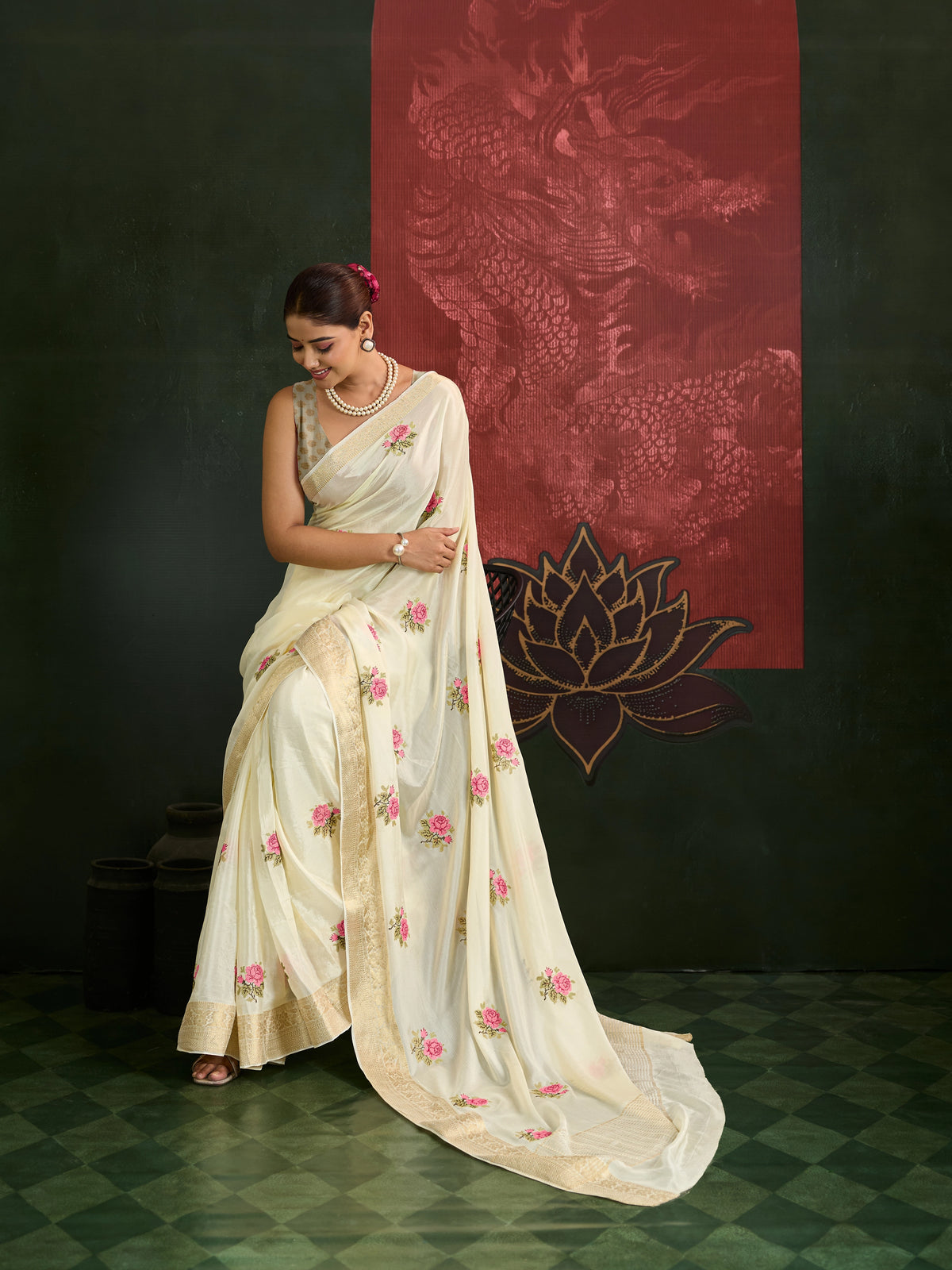 KcPc Premium Ethnic HO Silk Saree with Royal Banarasi EleganceMAD