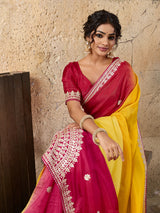 Buy New Designer Saree with Traditional Gotapatti Work KcPc