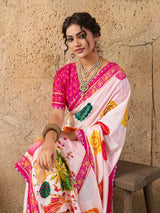 Buy Elegant Kalamkari Style Saree With Festive Special KcPc