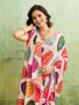 KcPc Arrival Crape Bandhani Multicolor Saree with Gotapatti Border SANA