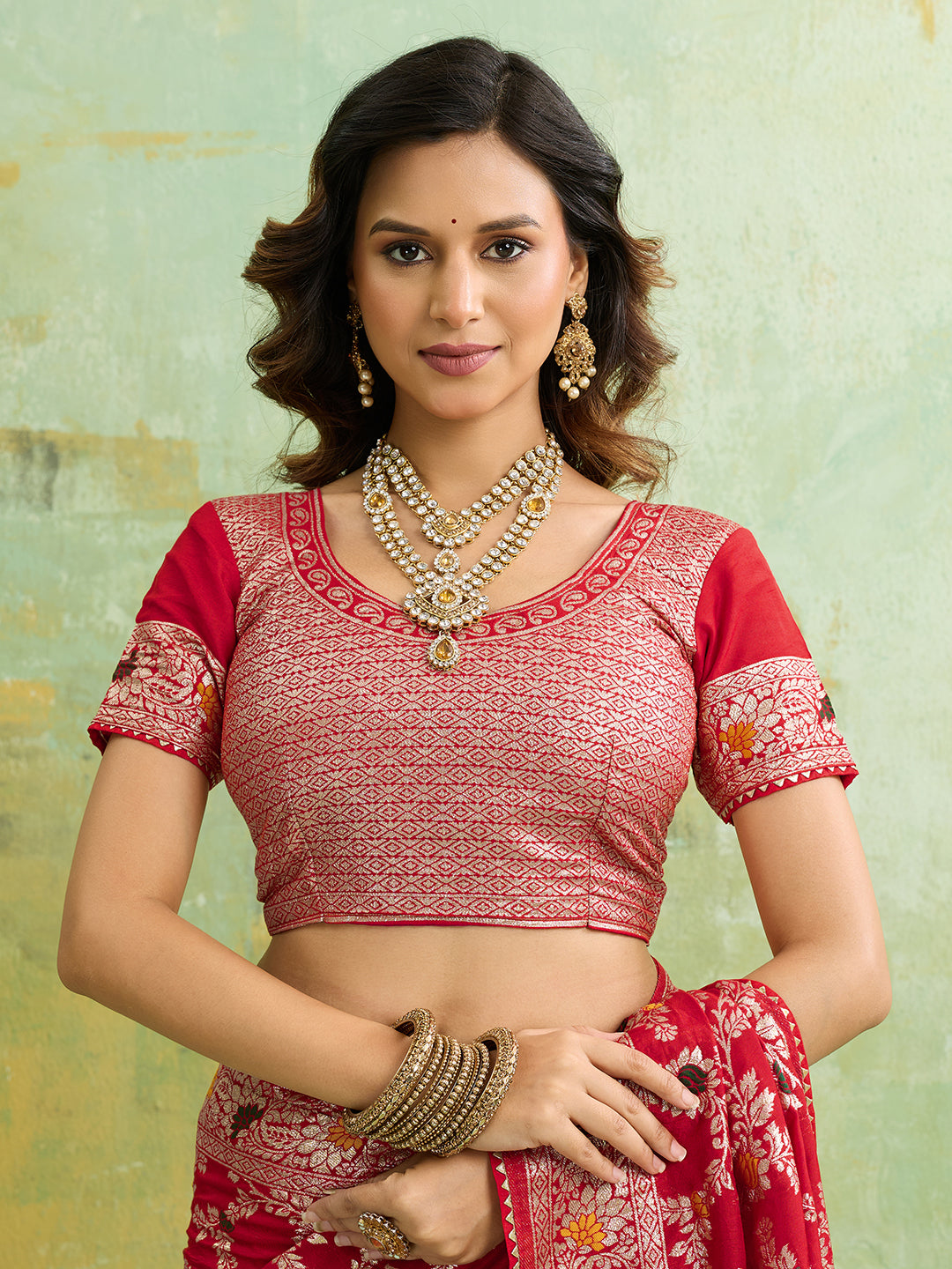Silk With Zari Weaving Saree under 2000