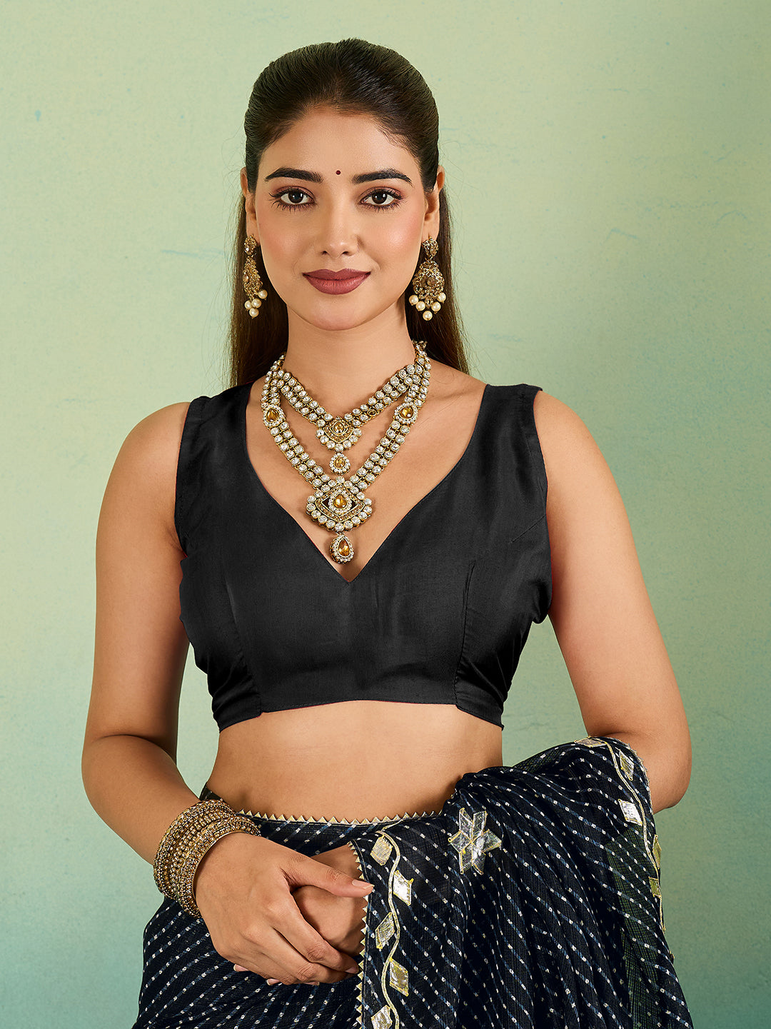KcPc New Kota doria Leheriya Style With Gotapatti Work Saree MHS