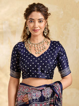 Buy Modal Silk Ajrakh Style With Mirror Work KcPc
