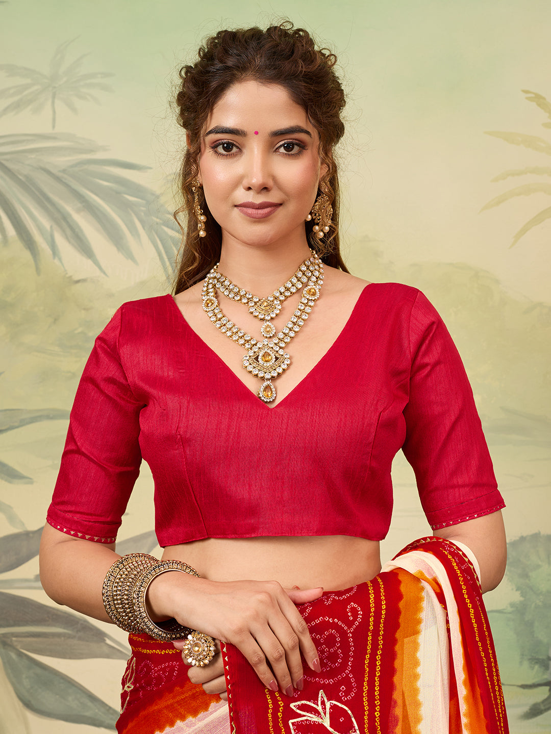 Buy New Premium Saree with Beautiful Gotapatti Detailing KcPc