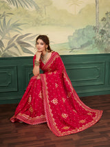 KcPc New Classic Modal Silk Saree with Traditional Gota Patti Embellishment GAN