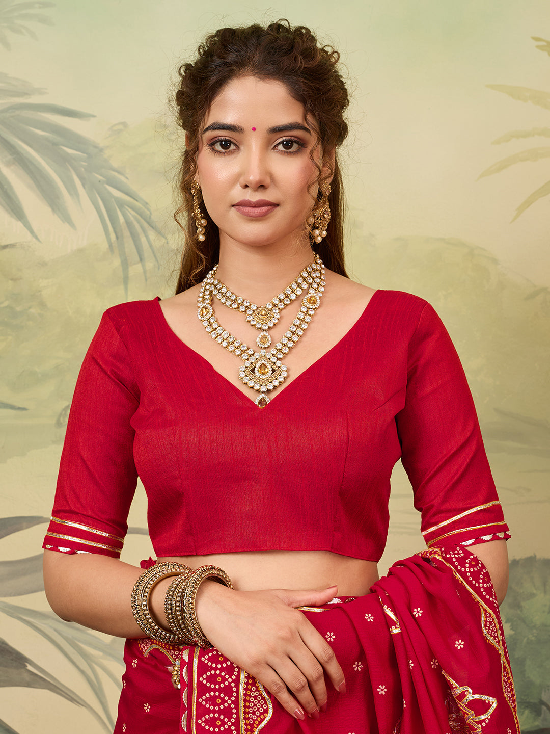 KcPc New Classic Modal Silk Saree with Traditional Gota Patti Embellishment GAN