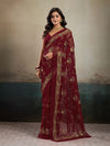 Buy Designer Saree With Handcrafted Aari Tari Work