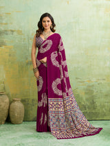 KcPc New Graceful Kalindi Crepe Silk Saree Perfect for Daily and Office Wear APL